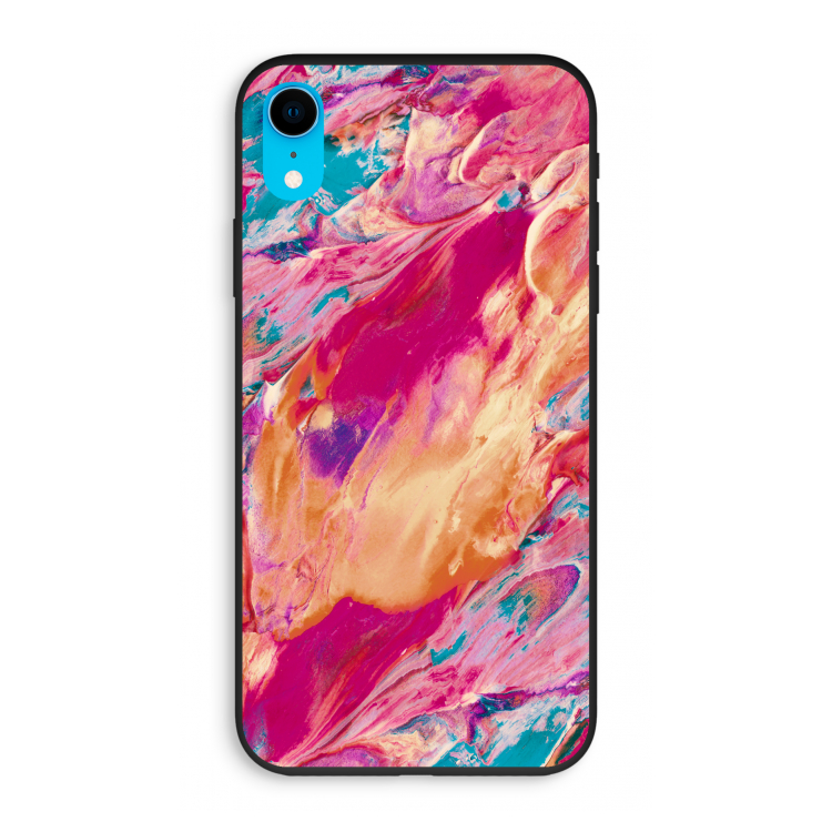 Pastel Echoes: iPhone XR Biologisch afbreekbaar hoesje