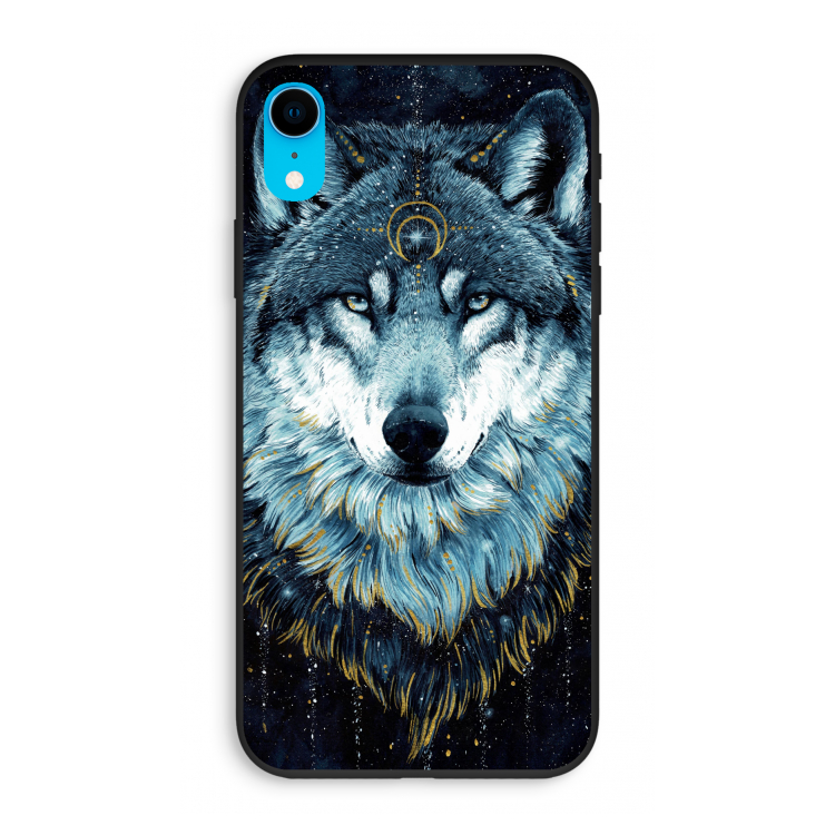 Darkness Wolf: iPhone XR Biologisch afbreekbaar hoesje