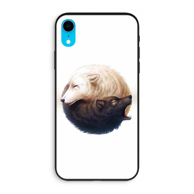 Yin Yang Wolves: iPhone XR Biologisch afbreekbaar hoesje