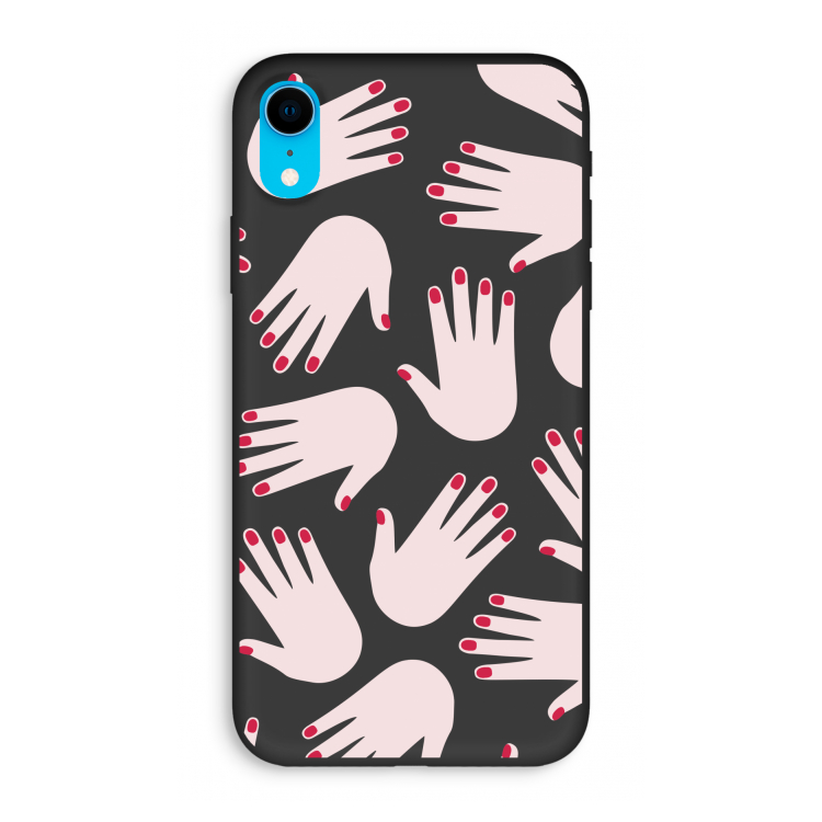 Hands pink: iPhone XR Biologisch afbreekbaar hoesje