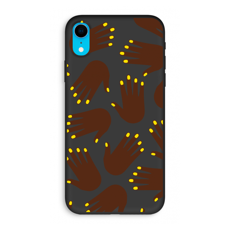 Hands dark: iPhone XR Biologisch afbreekbaar hoesje
