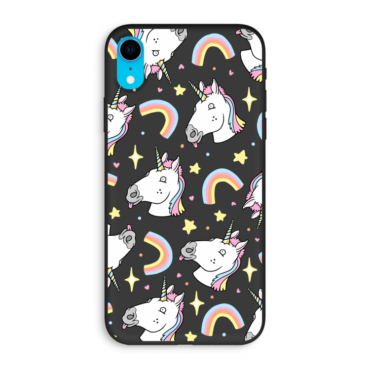 Rainbow Unicorn: iPhone XR Biologisch afbreekbaar hoesje