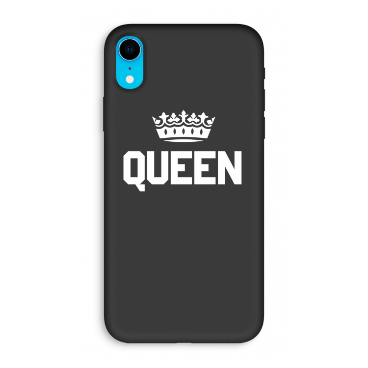 Queen zwart: iPhone XR Biologisch afbreekbaar hoesje