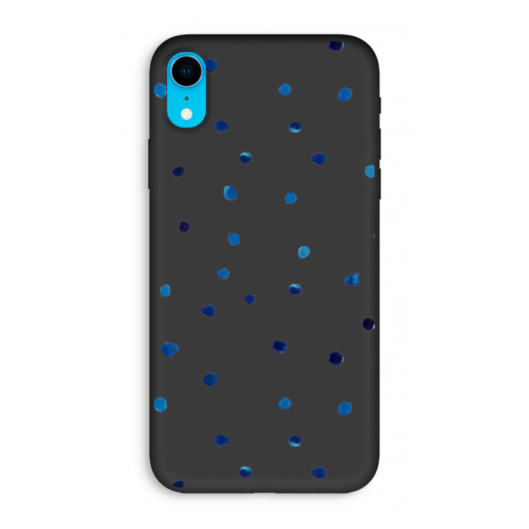 Blauwe stippen: iPhone XR Biologisch afbreekbaar hoesje
