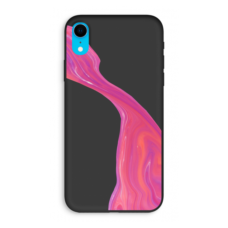 Paarse stroom: iPhone XR Biologisch afbreekbaar hoesje