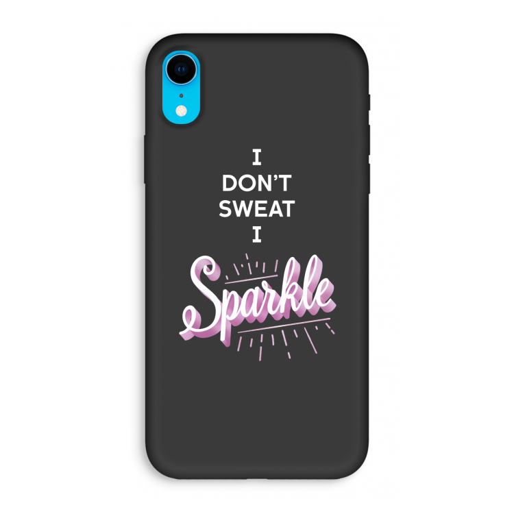Sparkle quote: iPhone XR Biologisch afbreekbaar hoesje