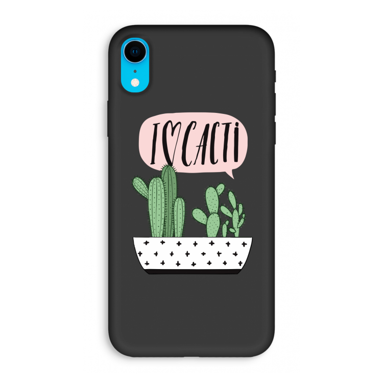 I love cacti: iPhone XR Biologisch afbreekbaar hoesje