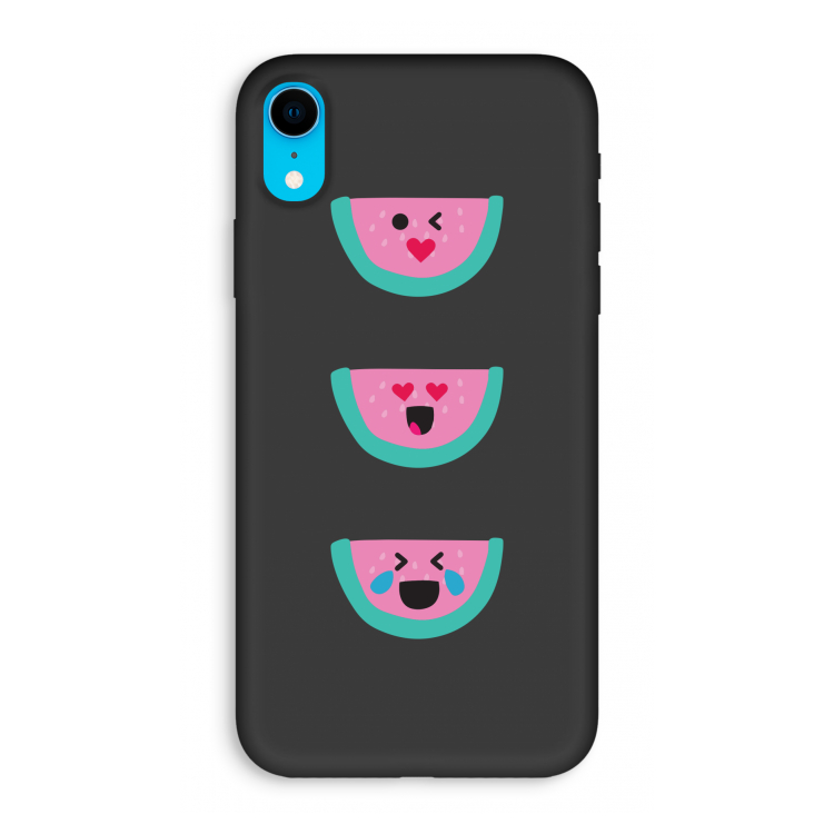 Smiley watermeloen: iPhone XR Biologisch afbreekbaar hoesje