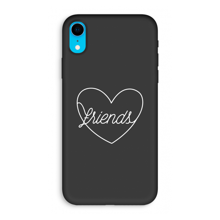 Friends heart pastel: iPhone XR Biologisch afbreekbaar hoesje