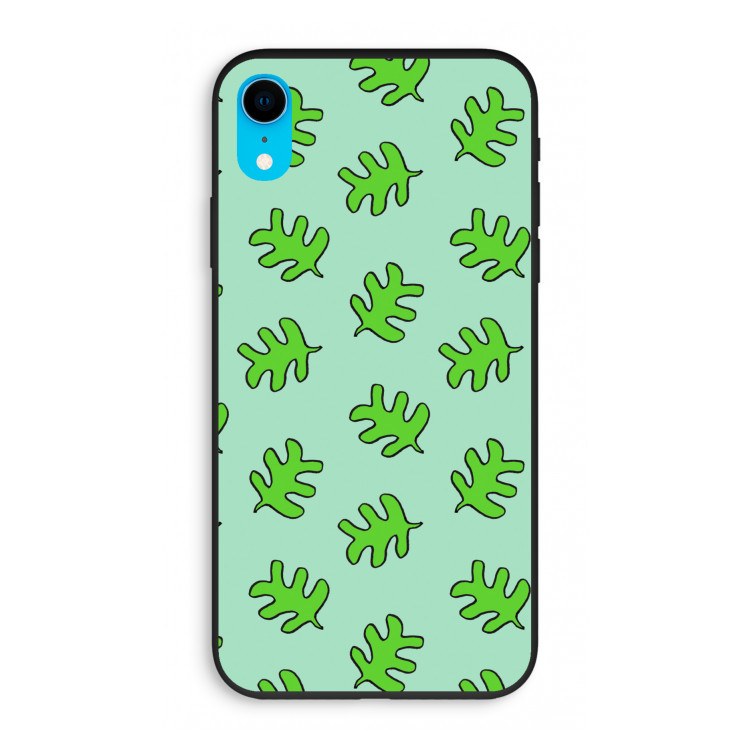 Groene blaadjes: iPhone XR Biologisch afbreekbaar hoesje