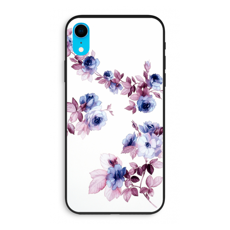Waterverf bloemen: iPhone XR Biologisch afbreekbaar hoesje