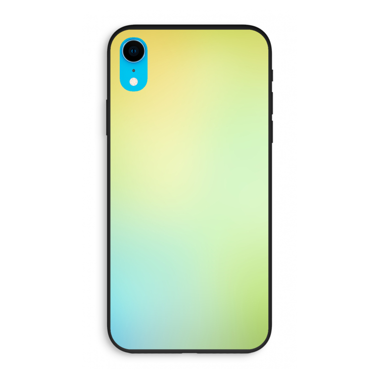 Minty mist pastel: iPhone XR Biologisch afbreekbaar hoesje
