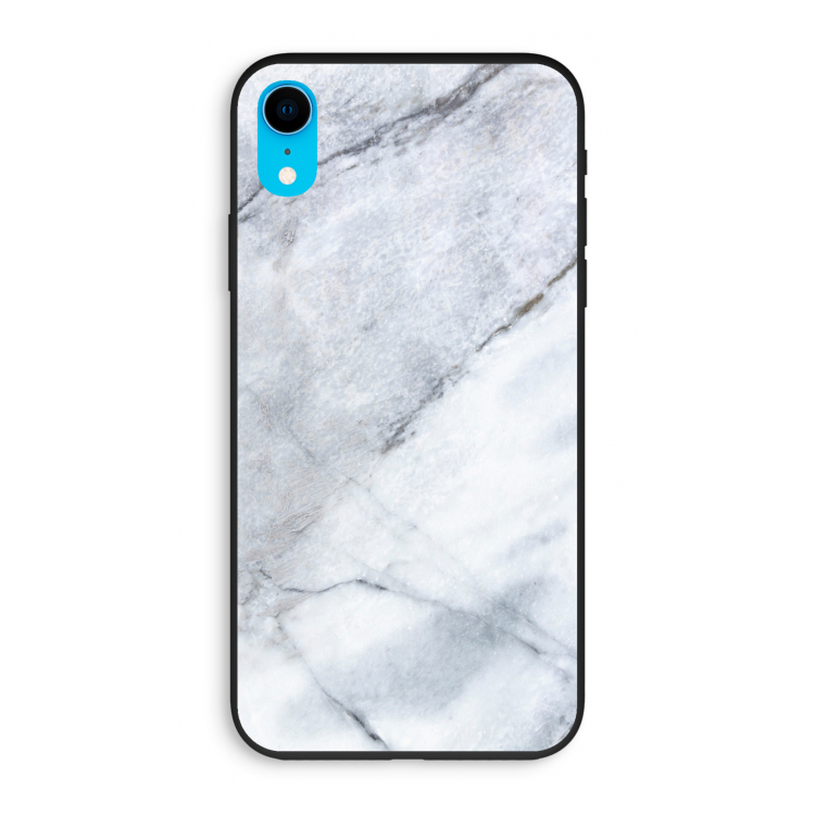 Witte marmer: iPhone XR Biologisch afbreekbaar hoesje