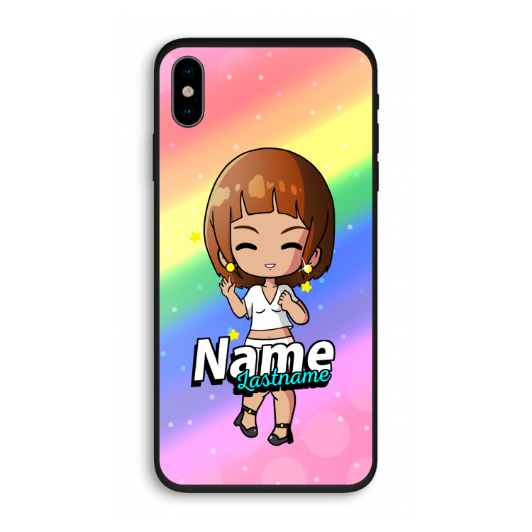 Chibi Maker vrouw: iPhone XS Biologisch afbreekbaar hoesje