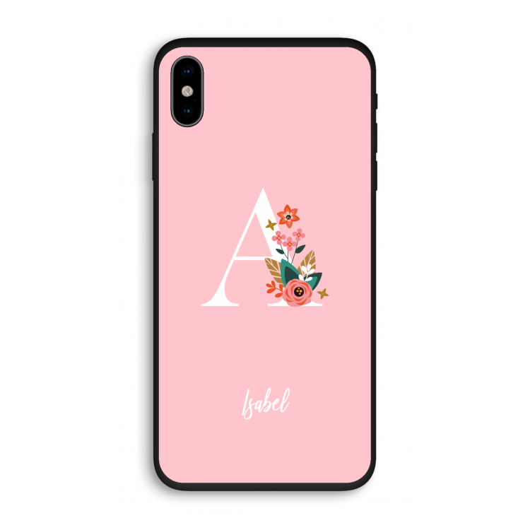 Pink Bouquet: iPhone XS Biologisch afbreekbaar hoesje