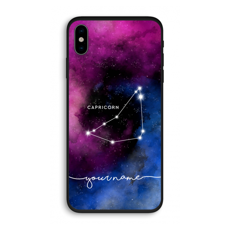 Sterrenbeeld - Donker: iPhone XS Biologisch afbreekbaar hoesje