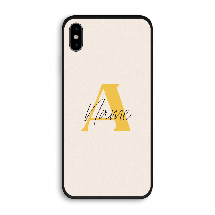 Amber Script: iPhone XS Biologisch afbreekbaar hoesje