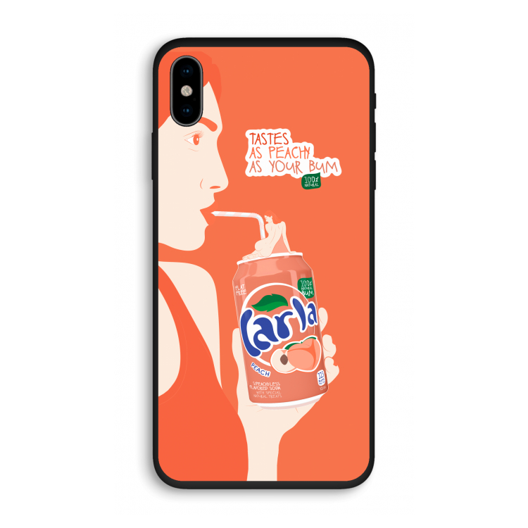 Peach please!: iPhone XS Biologisch afbreekbaar hoesje