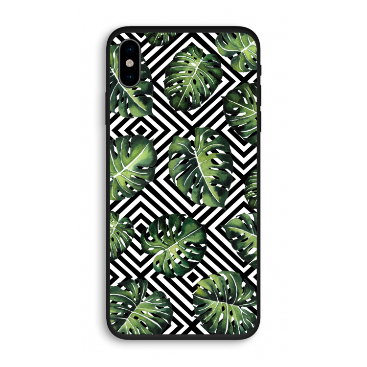 Geometrische jungle: iPhone XS Biologisch afbreekbaar hoesje
