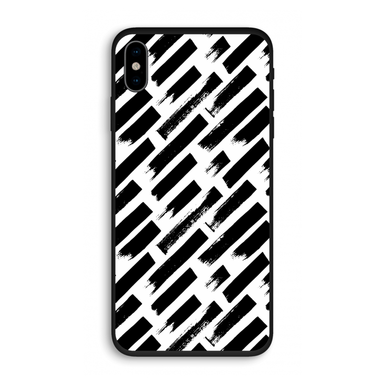 Zwarte vegen: iPhone XS Biologisch afbreekbaar hoesje
