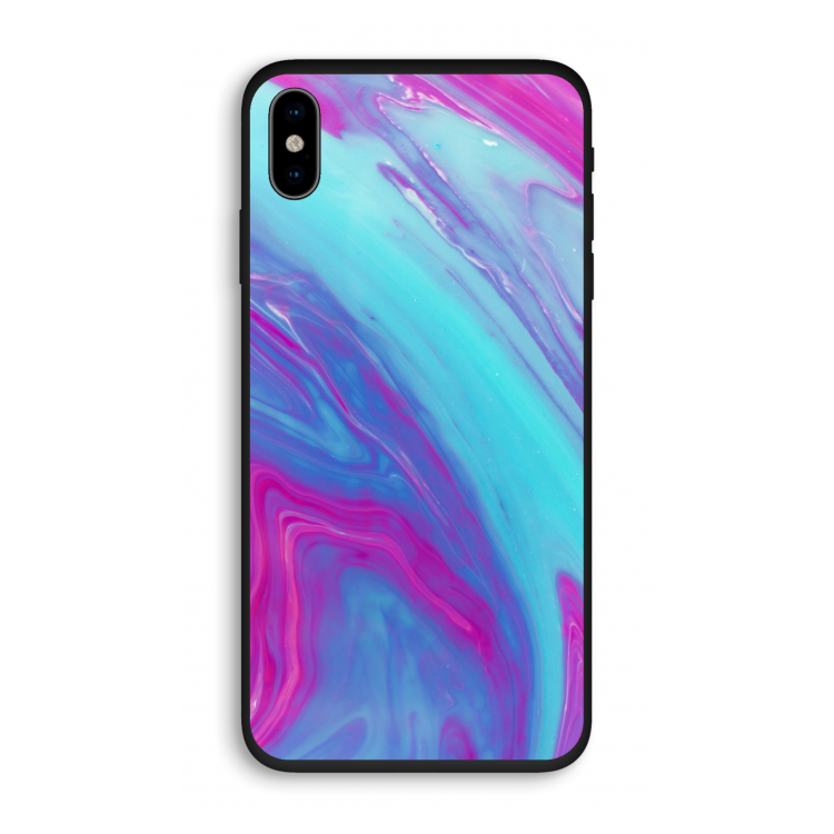 Zweverige regenboog: iPhone XS Biologisch afbreekbaar hoesje