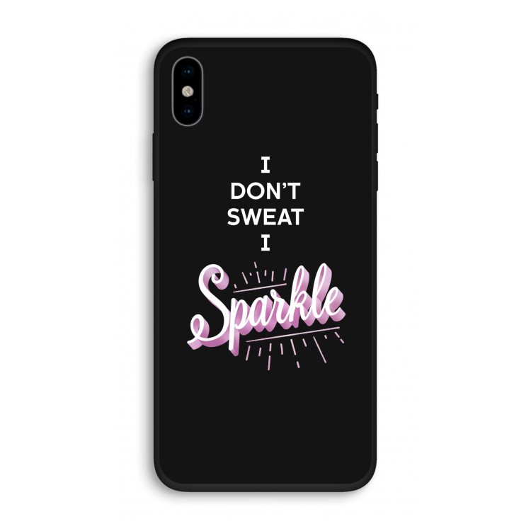 Sparkle quote: iPhone XS Biologisch afbreekbaar hoesje