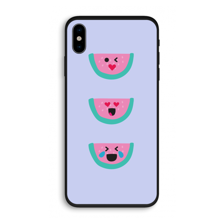 Smiley watermeloen: iPhone XS Biologisch afbreekbaar hoesje