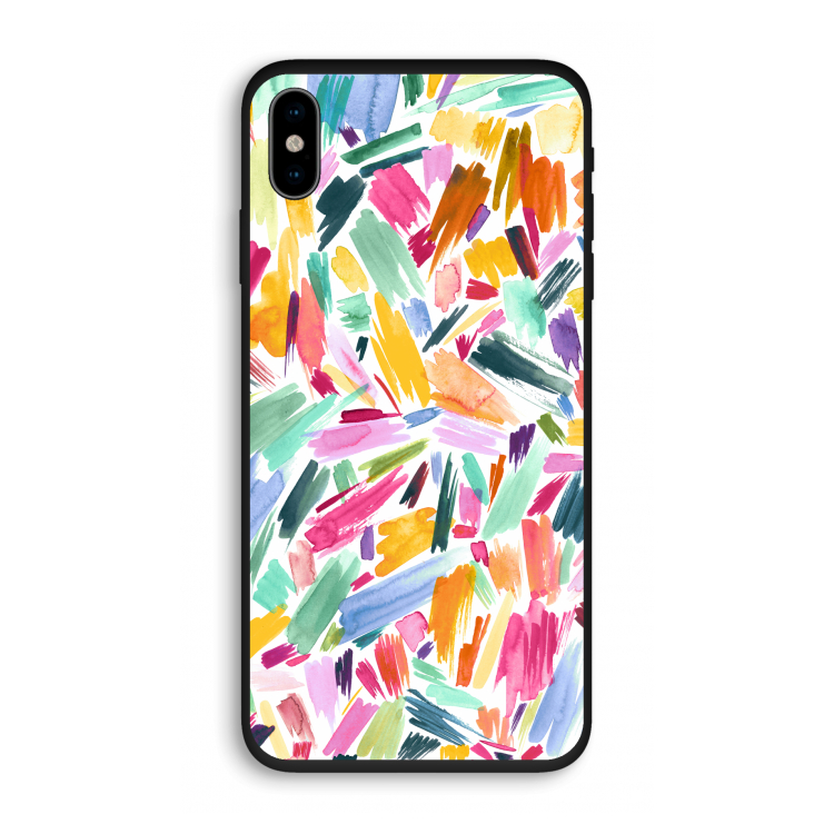 Watercolor Brushstrokes: iPhone XS Biologisch afbreekbaar hoesje