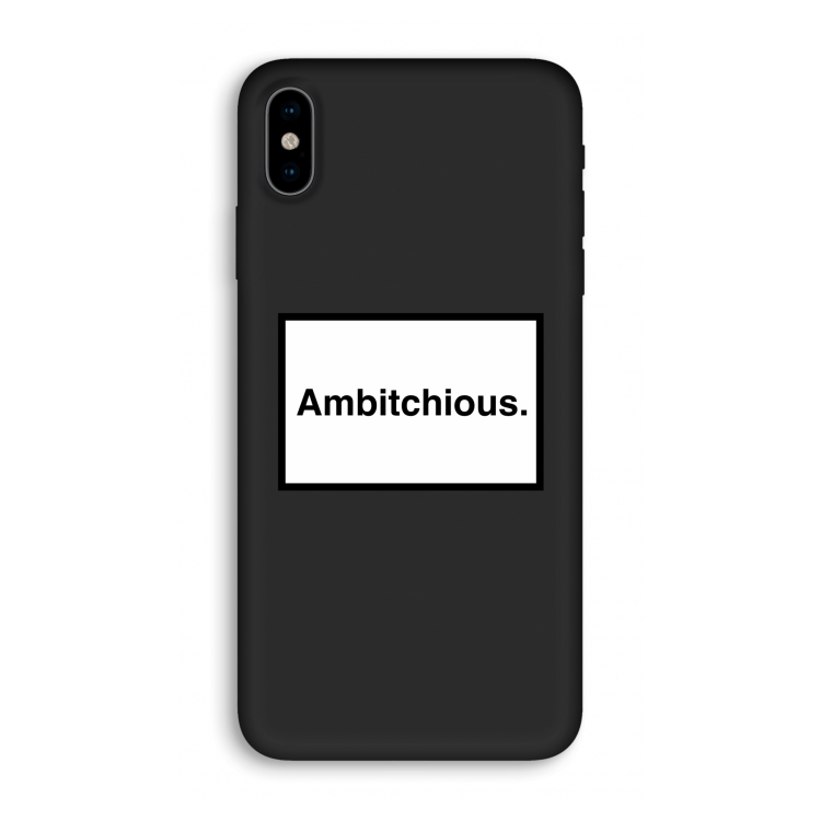 Ambitchious: iPhone XS Biologisch afbreekbaar hoesje