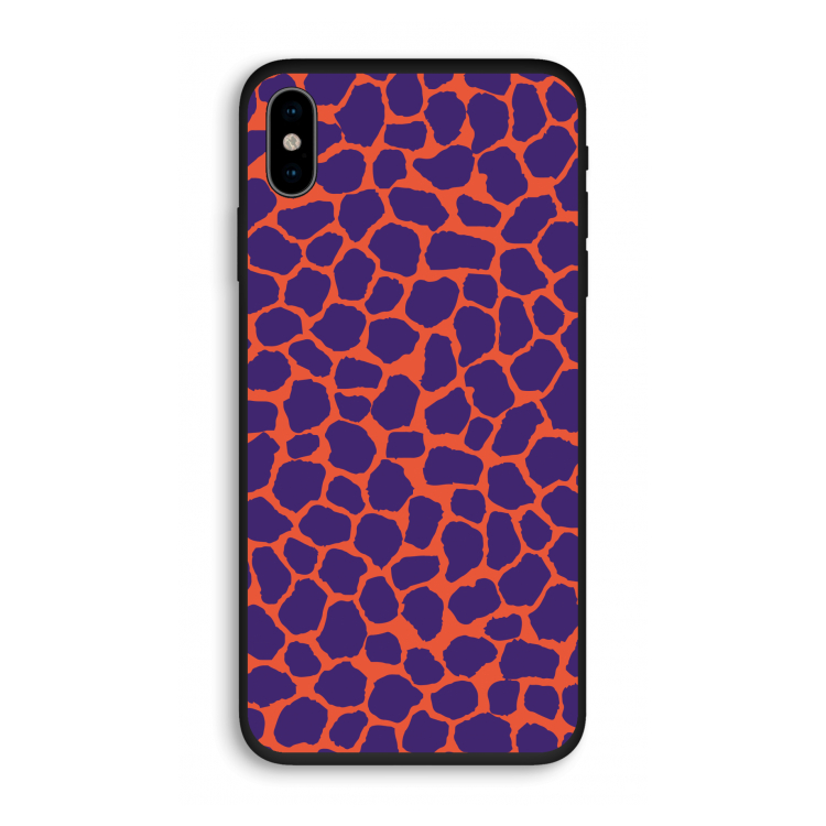 Purple Giraffe: iPhone XS Biologisch afbreekbaar hoesje