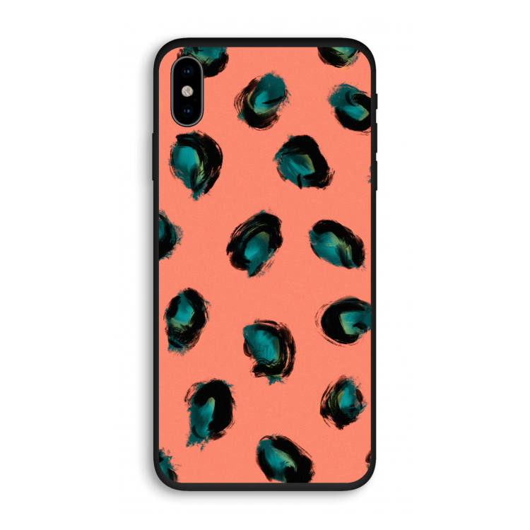 Pink Cheetah: iPhone XS Biologisch afbreekbaar hoesje