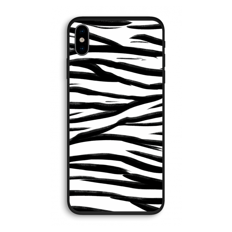 Zebra pattern: iPhone XS Biologisch afbreekbaar hoesje