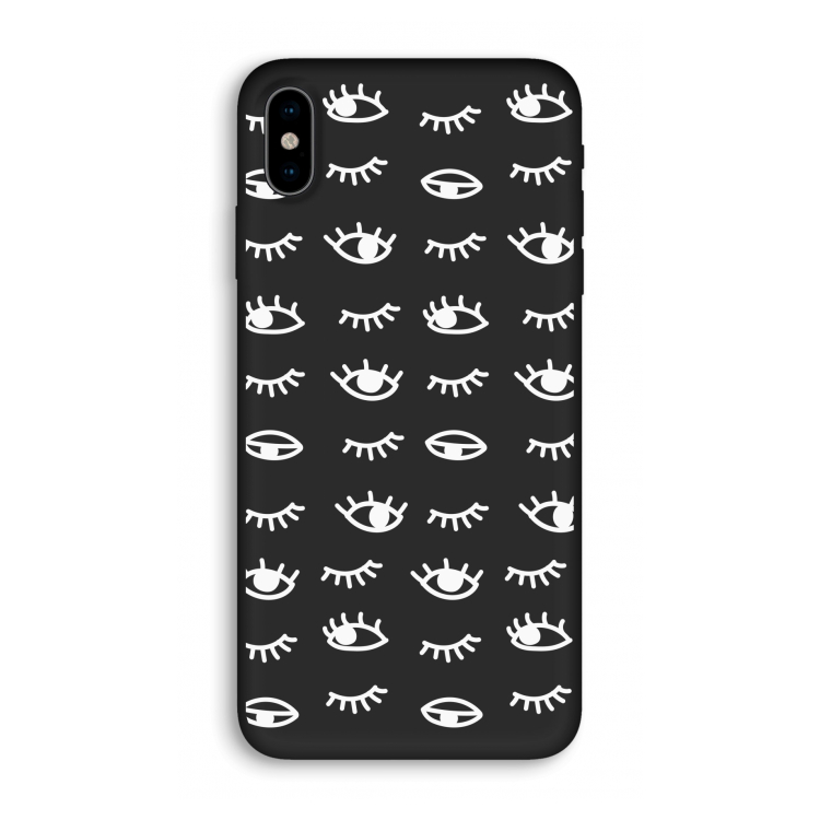 Eye pattern #3: iPhone XS Biologisch afbreekbaar hoesje