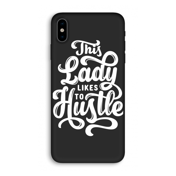 Hustle Lady: iPhone XS Biologisch afbreekbaar hoesje