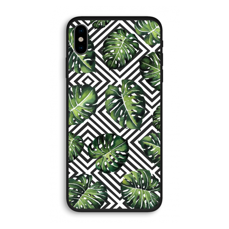 Geometrische jungle: iPhone XS Biologisch afbreekbaar hoesje