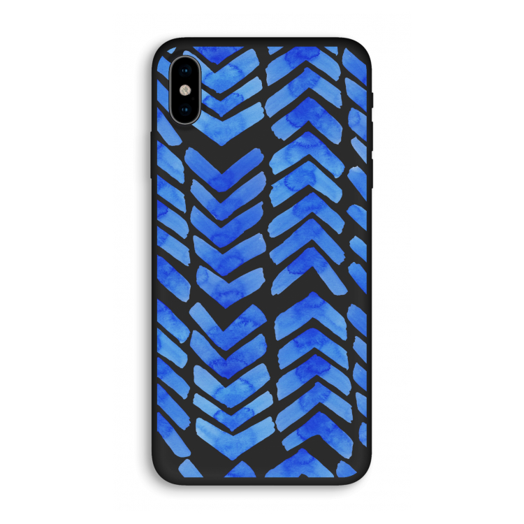 Blauwe pijlen: iPhone XS Biologisch afbreekbaar hoesje