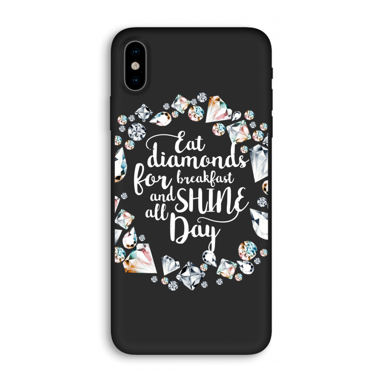 Diamonds: iPhone XS Biologisch afbreekbaar hoesje