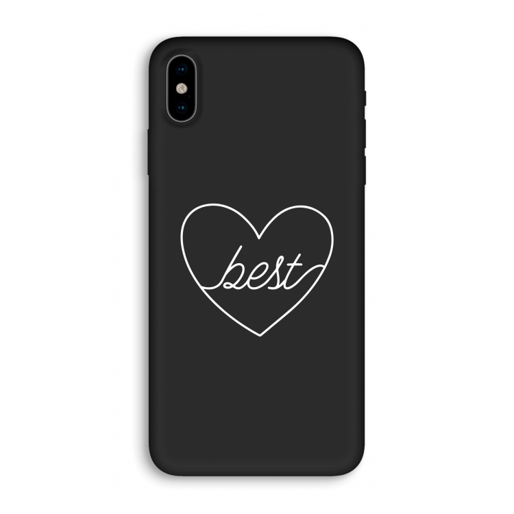 Best heart pastel: iPhone XS Biologisch afbreekbaar hoesje