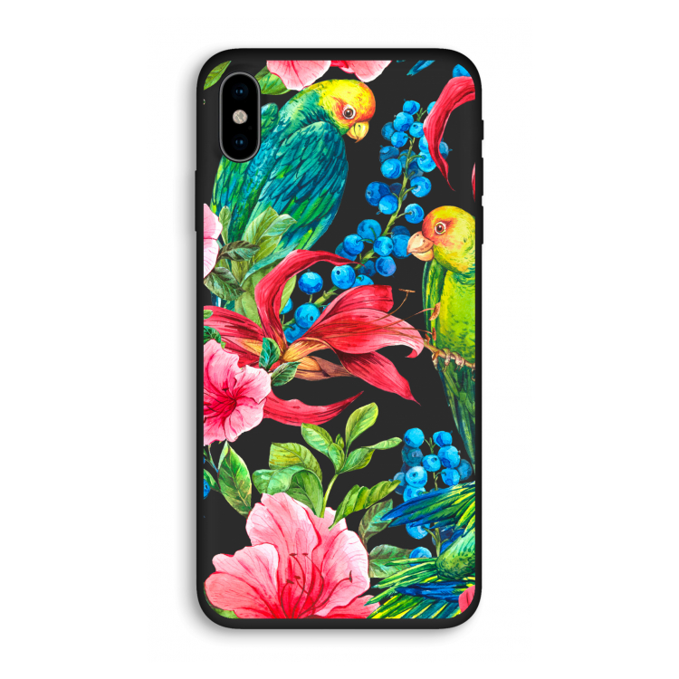 Papegaaien: iPhone XS Biologisch afbreekbaar hoesje