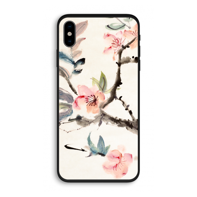 Japanse bloemen: iPhone XS Biologisch afbreekbaar hoesje