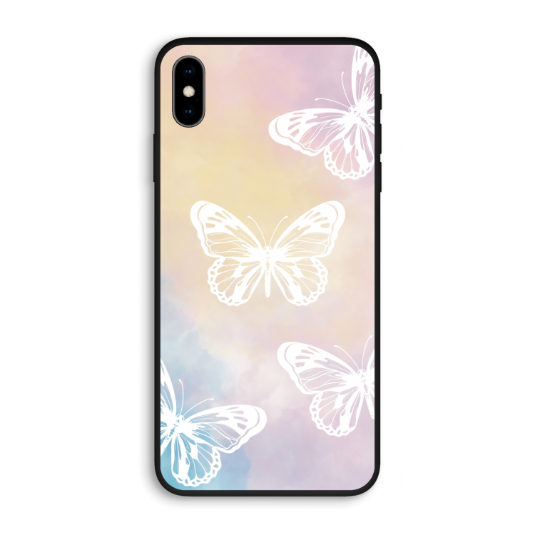 White butterfly: iPhone XS Max Biologisch afbreekbaar hoesje