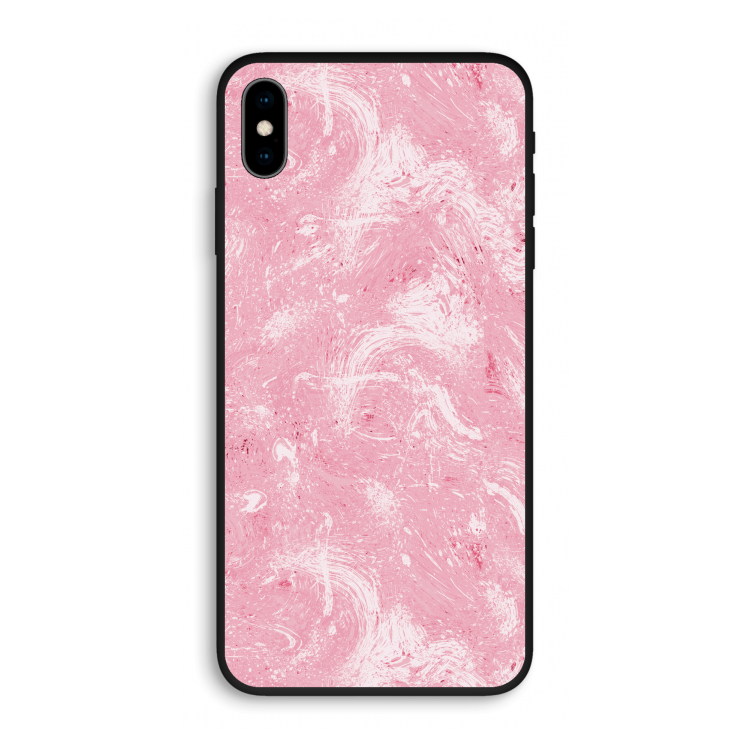 Abstract Painting Pink: iPhone XS Max Biologisch afbreekbaar hoesje