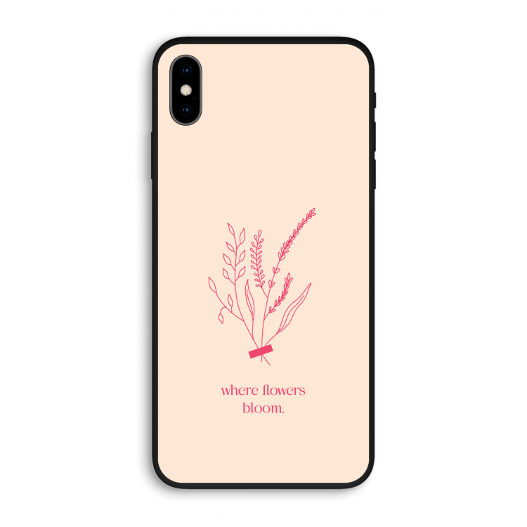 Where flowers bloom: iPhone XS Max Biologisch afbreekbaar hoesje