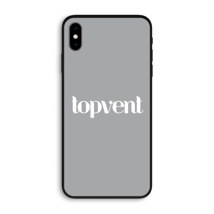 Topvent Grijs Wit: iPhone XS Max Biologisch afbreekbaar hoesje