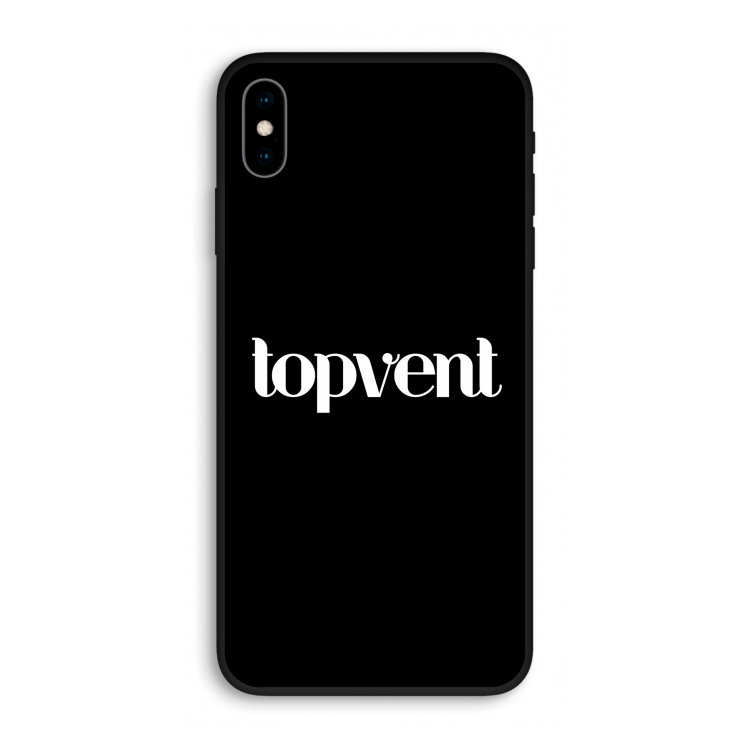 Topvent Zwart: iPhone XS Max Biologisch afbreekbaar hoesje