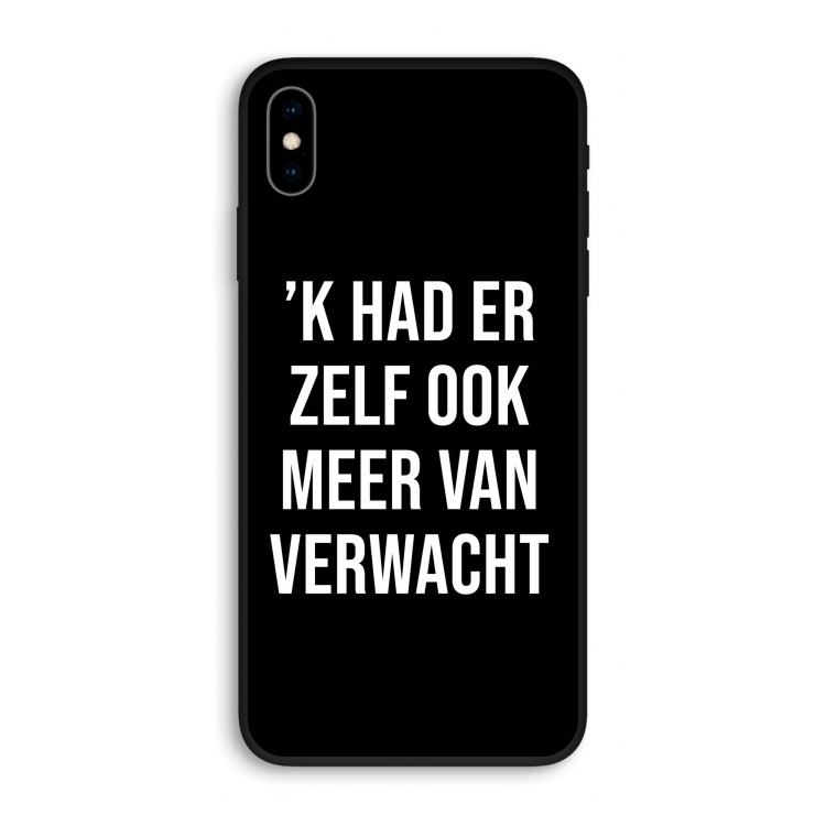 Meer verwacht - Zwart: iPhone XS Max Biologisch afbreekbaar hoesje
