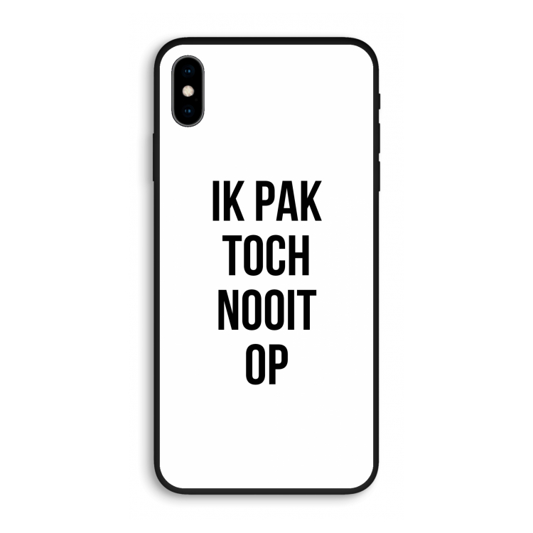 Ik pak nooit op: iPhone XS Max Biologisch afbreekbaar hoesje