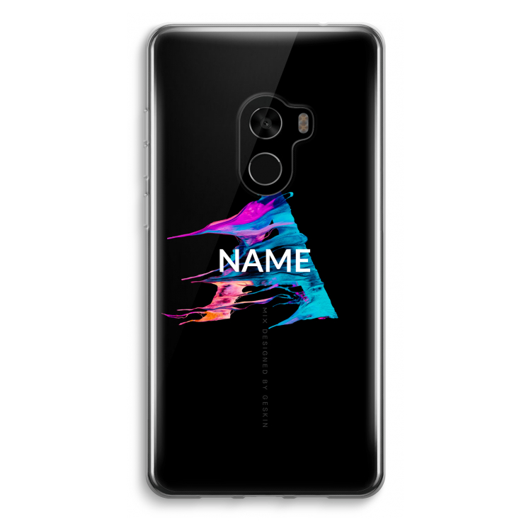 Abstract Spectrum: Xiaomi Mi Mix 2 Transparant Hoesje