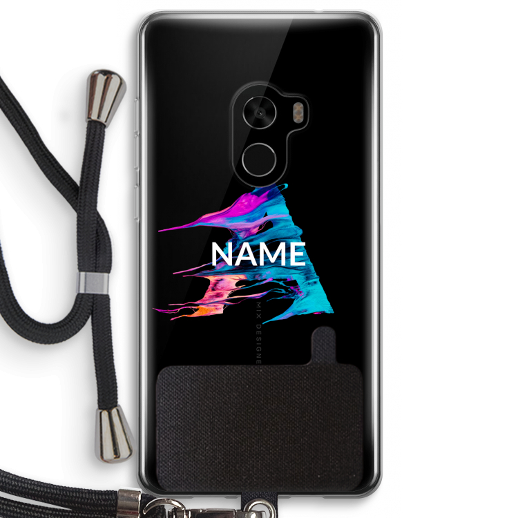 Abstract Spectrum: Xiaomi Mi Mix 2 Transparant Hoesje met koord