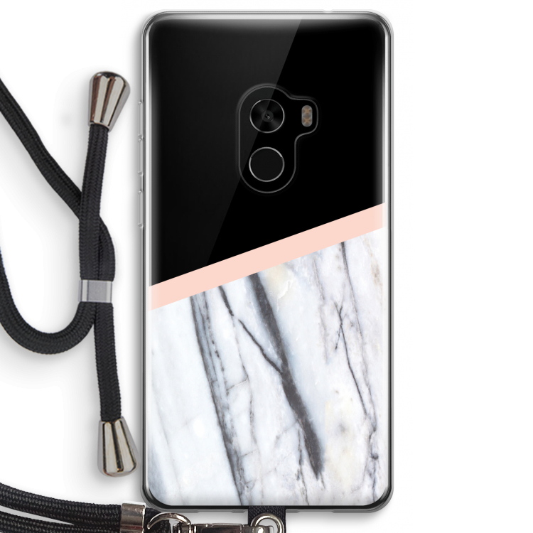 A touch of peach: Xiaomi Mi Mix 2 Transparant Hoesje met koord